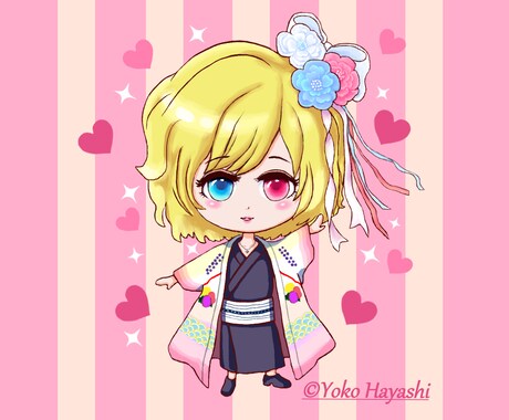 ちびキャラをお描きいたします 雰囲気を似せて可愛らしくお描きいたします！ イメージ2