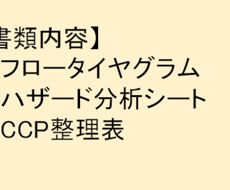 HACCPプラン作成致します 食品工場・食品加工・飲食店用　対応可能です イメージ2