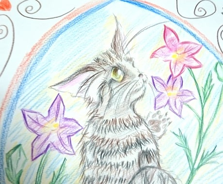 写真を元に猫のイラスト描きます イメージ1