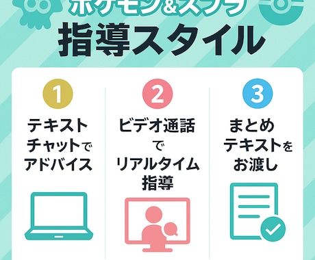 初心者歓迎！ポケモン＆スプラのコーチングします 楽しく学んで強くなる！勝率アップに直結するコーチング イメージ2