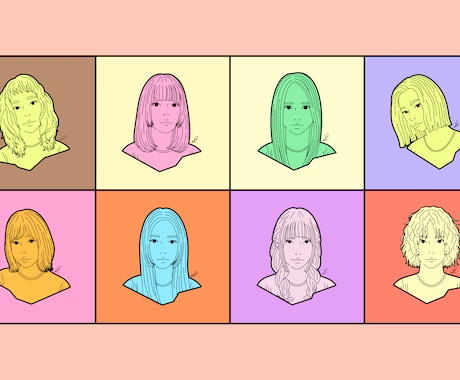 最短１日！おしゃれな似顔絵イラスト描きます お写真・顔画像を元に、似顔絵イラスト・アイコン描きます！ イメージ2