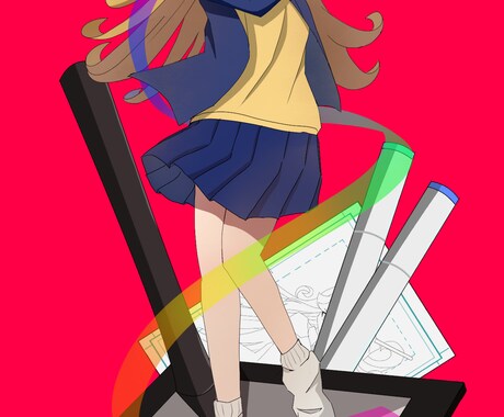 絵柄寄せ〇アニメ塗りイラスト描きます ご要望や用途に合わせたイラストを作成 イメージ2