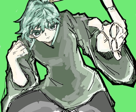 シルエット意識のイラスト描きます シルエット意識でイラスト描きます イメージ2