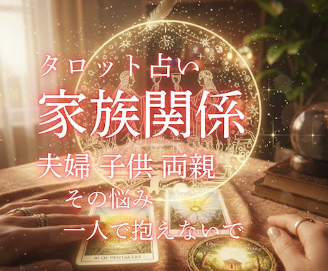 家族関係/親・子・パートナーとの深い悩み占います 逃げ場のない苦しみから心を解放します。 イメージ1