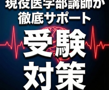 現役医学部講師が医学部受験対策をします 現役医学部講師が医学部合格への導くオンライン家庭教師 イメージ1