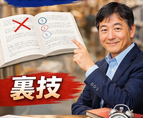 国語の裏技で現代文・小論文を伸ばします 選択肢消去法や時短テクニックを教えます イメージ1