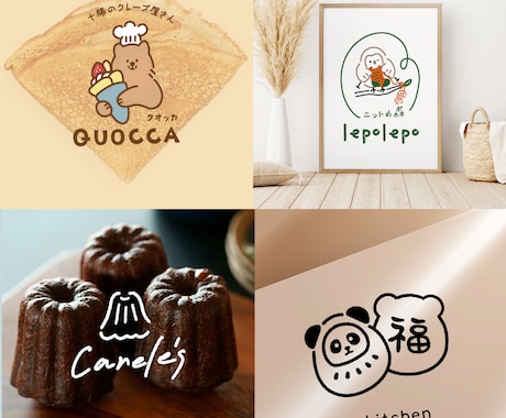 モニター価格◎かわいい手描きロゴをプロが作成します モニター様募集中/現役プロがナチュラルな手描きロゴ作成します イメージ2