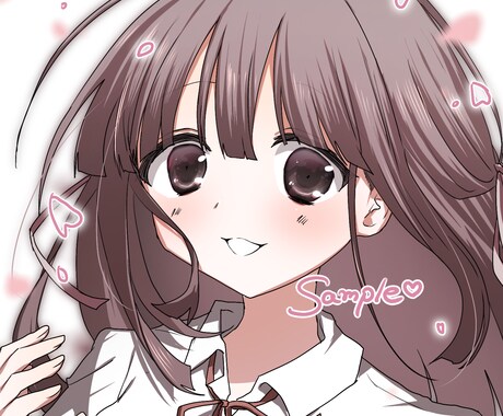 美少女ゲーム風絵柄のアイコンお描きします 雰囲気を全面に出した絵柄と塗りです★ イメージ1