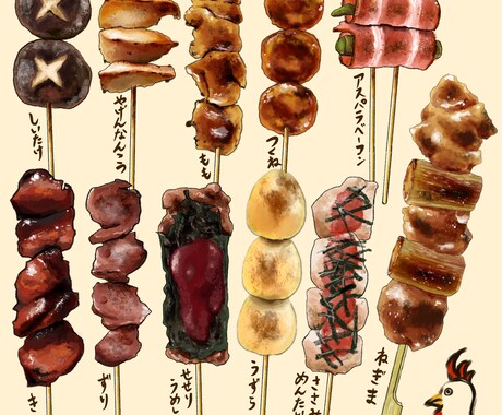 飲食店のメニューデザインとイラスト描きます 食べ物イラストを使用したわかりやすいメニュー作ります！ イメージ2