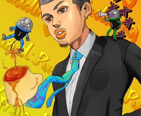 アイデンティティーイラストを描きます 貴方自身を表現したイラストをキャラつきで制作いたします。 イメージ2