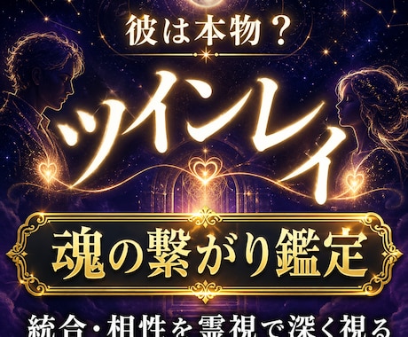 ツインレイ鑑定◆統合・彼の繋がりを霊視で深く視ます 彼との関係はツインレイか？相性など魂レベルで明かします イメージ1