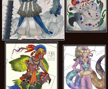 キャラクターデザイン＆全身立ち絵制作します 配信やTRPGなどに、あなただけのキャラを制作 イメージ2
