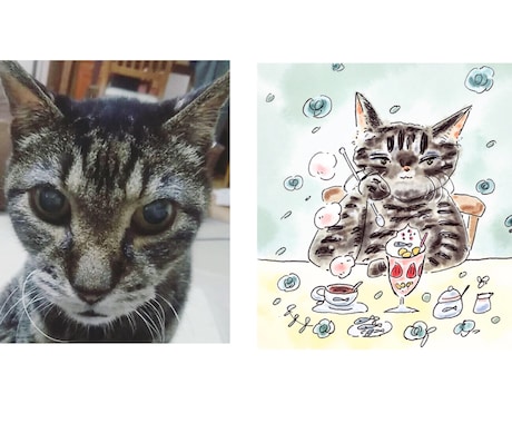 ペットさまのアイコン描きます お写真一枚でペットさんの似顔絵が完成！犬猫以外もOK！ イメージ2