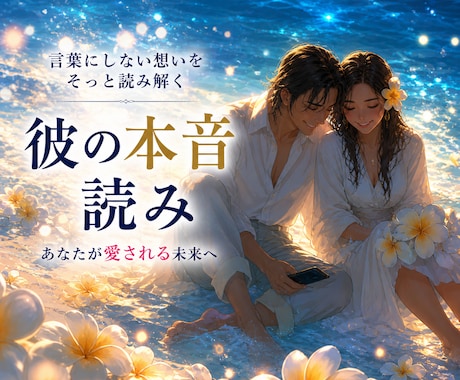彼の気持ち占います✧*本音と今の感情を読み解きます 言葉にされない本音まで読み解くkanoaタロット鑑定✧*｡ イメージ1