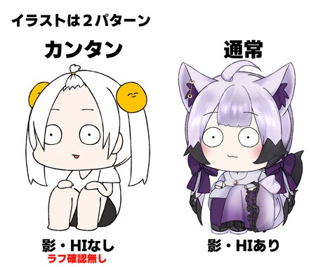 ミニキャラ版！Live2Dモデル作成致します 新衣装とは違うアプローチに、ミニキャラモデルはいかがですか？ イメージ2