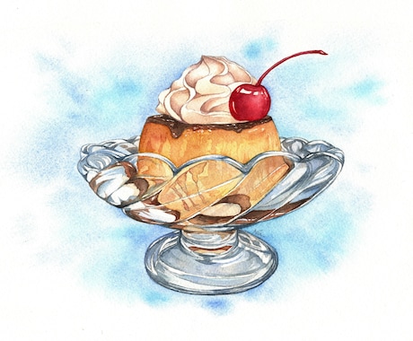 透明水彩で美味しさを伝えるイラストを描きます リアルタッチのイラストで注目度アップ！ イメージ2