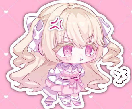 サブカルかわいい໒꒱デフォルメイラスト制作します キュートでガーリーな使いやすいデフォルメSDキャラクター！ イメージ1