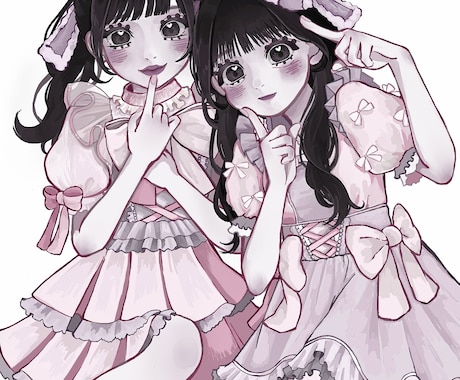 厚塗りで可愛い女の子のイラストを描きます アイコン、グッズ、サムネなど✧︎*（最初の3名様の価格です） イメージ1