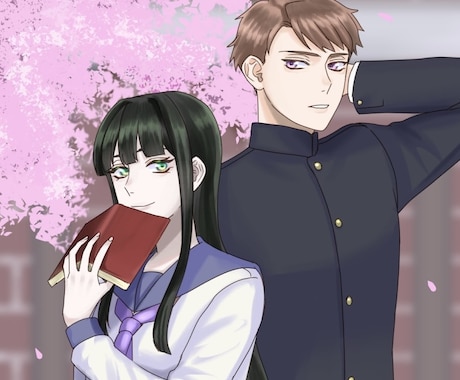 ご希望のキャラクターイラストを作成いたします 漫画、アニメ調のカラーイラストを作成いたします。 イメージ2
