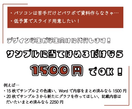 PowerPoint資料づくりをお手伝いします プレゼン用に！格安1500円〜！ イメージ2