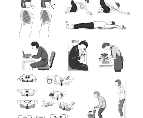 使いやすく分かりやすい！カラダのイラスト作成します 医療・健康系WEB・書籍に！わかりやすく説明をサポートします イメージ2