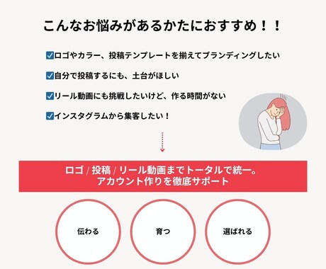 ロゴ・投稿・動画、トータルで世界観をつくります 世界観とストーリーで魅せるアカウントに変えませんか？ イメージ2