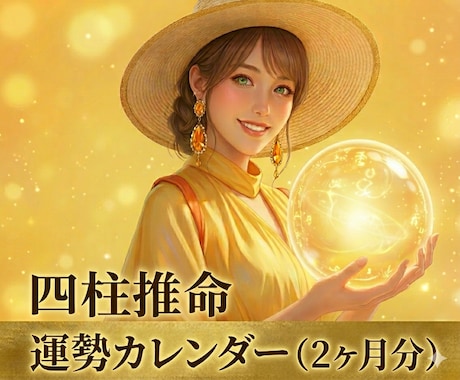 リピーター様専用‼️四柱推命運勢カレンダー作ります 生年月日から導かれるあなただけの『運勢カレンダー』2ヶ月分 イメージ1