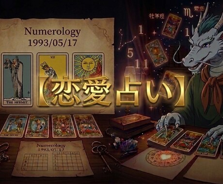 恋をやさしく導く恋愛鑑定を行います タロット×数秘×占星で恋の未来を読み解く イメージ1