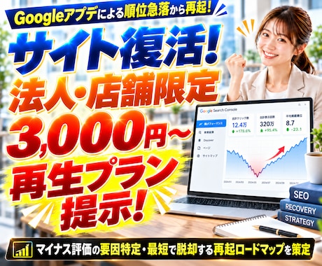 グーグルアプデで飛んだ法人・店舗サイトを戻します イメージ1