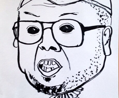 筆ペンで似顔絵描きます 私にしか出せないタッチの似顔絵を！！ イメージ1
