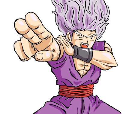 ドラゴンボール風似顔絵イラストお描きします あなただけの