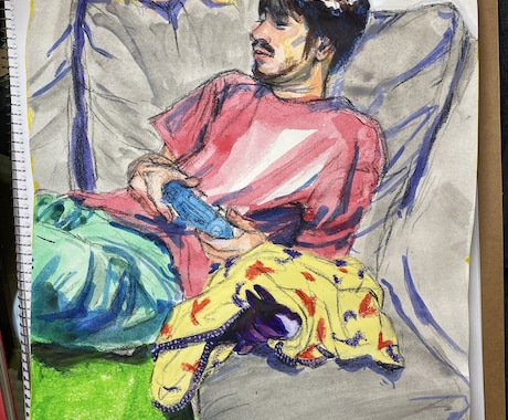 東京藝大出身者が挿絵を描きます 挿絵に使う人物や植物などのスケッチをします イメージ1