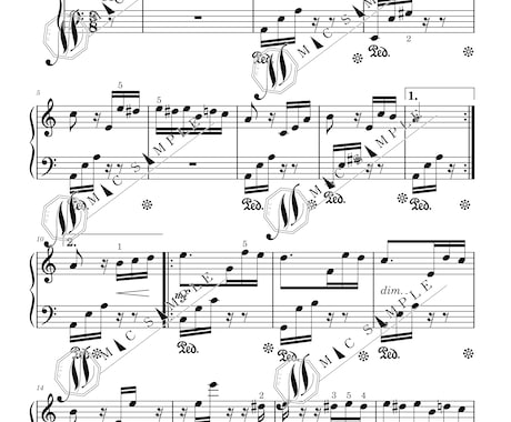 3名様限定！開店価格にて楽譜浄書を承ります 一音一音大切に。楽譜がないなら作ろう！見やすく美しく！ イメージ1