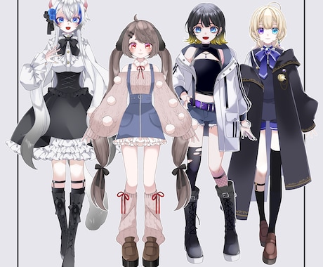 キャラクター立ち絵制作いたします 商用利用料込み、表情差分のおまけ1種付き！ イメージ2