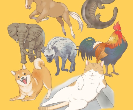 動物のイラストお描きします リアルな動物から可愛い動物まで！ イメージ1