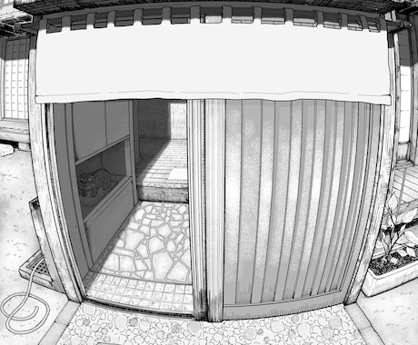 細かい漫画背景を描くのが面倒…私が漫画背景描きます イメージに合うまでラフのリテイク可です‼︎ イメージ2