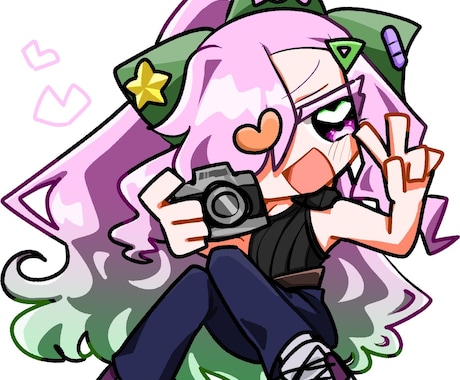 顔が印象的なデフォルメの効いたかわいい絵を描きます スピード対応、商用利用可能でとにかくかわいいイラスト！ イメージ2