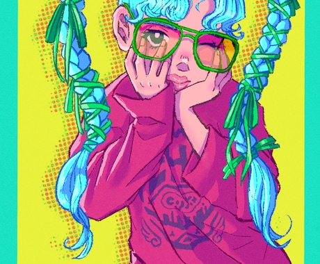 ザラザラ感が可愛いポップなイラスト描きます カラフルなイラストが得意です。こだわり沢山お聞かせください♪ イメージ2