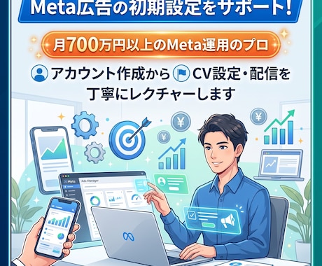 Meta広告の初期設定をサポートします イメージ1