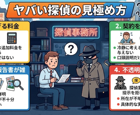 探偵事務所、興信所に騙された私が見極めます 早まらないでください！その探偵本当に大丈夫ですか？ イメージ1