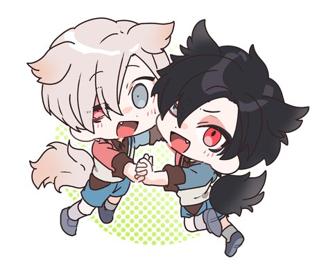 グッズにも使えるかわいいデフォルメイラスト描きます かわいいデフォルメキャライラスト♪グッズにもどうぞ！ イメージ2