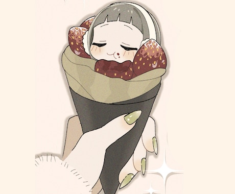 デフォルメの可愛い女の子を描きます かわいい女の子のイラストを高品質でお届けします！ イメージ2