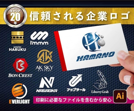 信頼される企業に！プロが会社ロゴデザイン作成します 信頼と実績のロゴマーク！プロが企業に重要なイメージ戦略を！ イメージ1