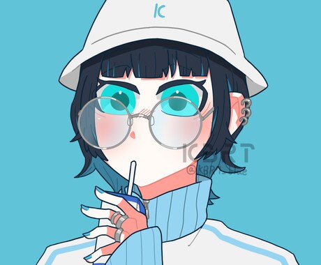 SNSで使えるアイコンを格安で描きます カッコイイからかわいいまで、様々な形をご提供します イメージ2