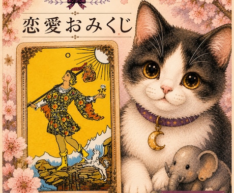 恋のおみくじ！恋愛占い♡タロットで恋の悩み占います 彼の気持ち恋愛のお悩みをタロット＆オラクルカードで気軽に鑑定 イメージ1