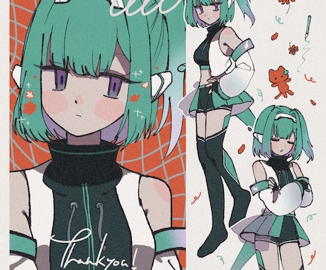 シンプルでレトロな一枚絵描きます レトロな一枚絵をシンプルにお仕立てします！ イメージ2