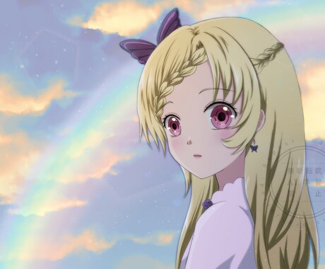 あなただけのオリジナルイラスト制作します アニメ塗りで目を引く！　キラキラで可愛い男女が得意です！ イメージ2
