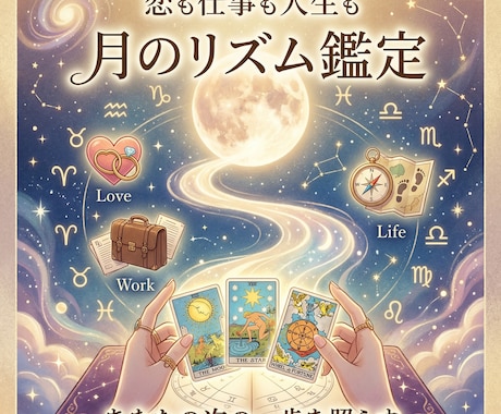 恋も仕事も人生も丸ごと月のリズムで鑑定します 鑑定歴14年｜何でも相談OK｜星×タロット＋ハーブ処方箋 イメージ1