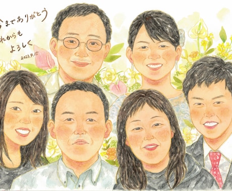 大人数用の似顔絵描きます 大人数での似顔絵が必要な方専用です イメージ1