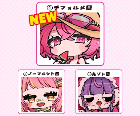 可愛いミニキャライラスト描きます 商用利用可！グッズ/配信用/SNS用などに！ イメージ2